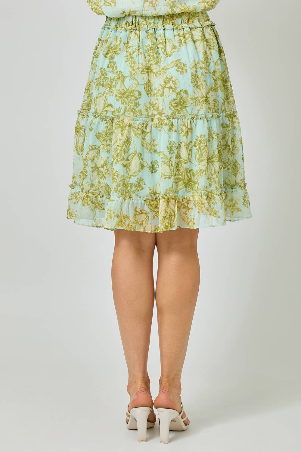 Tiered Chiffon Skirt
