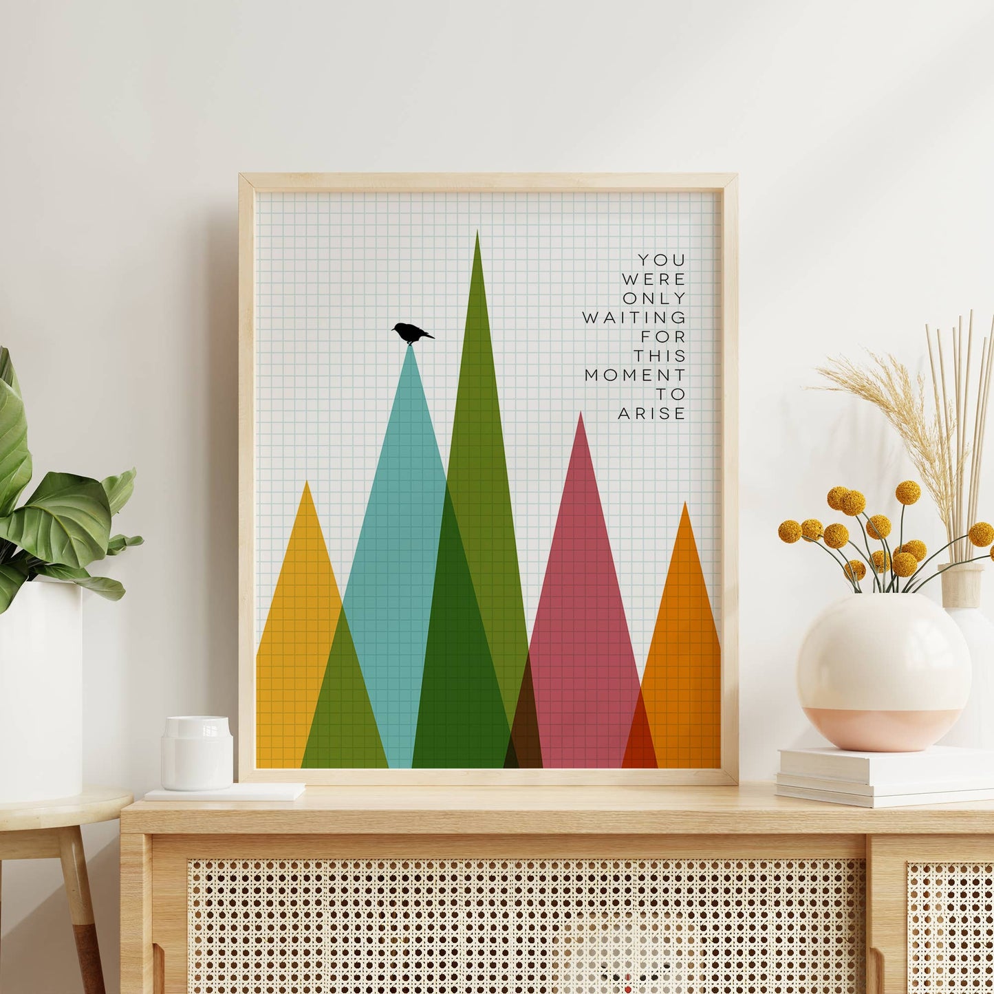 The Beatles | Blackbird modern song lyric art print