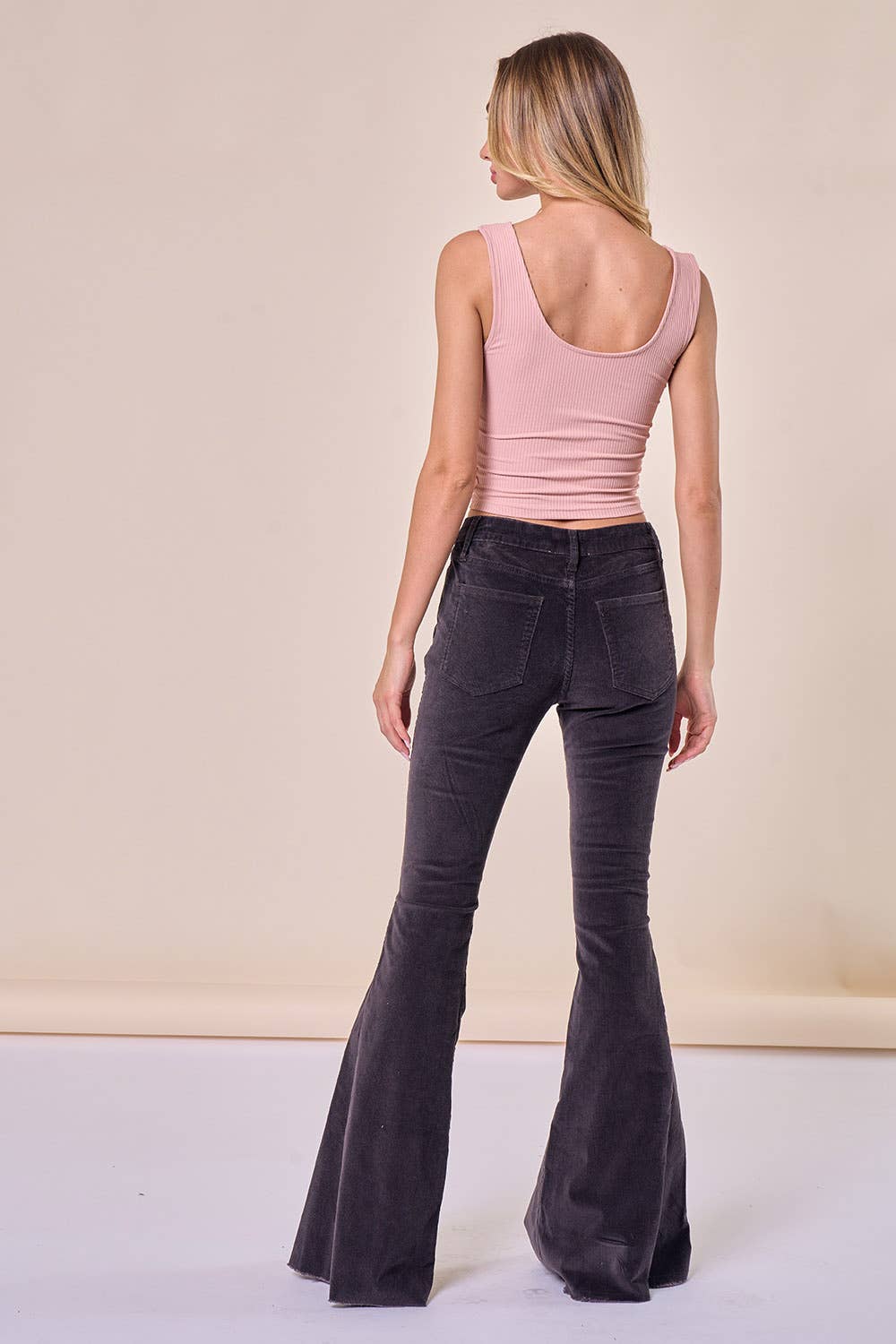Charcoal Corduroy Bellbottoms