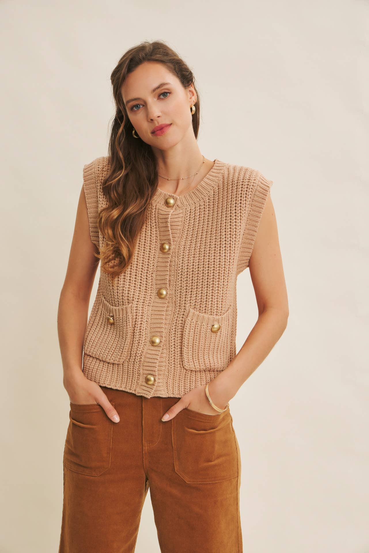 Chic Corduroy Wide-Leg Pants