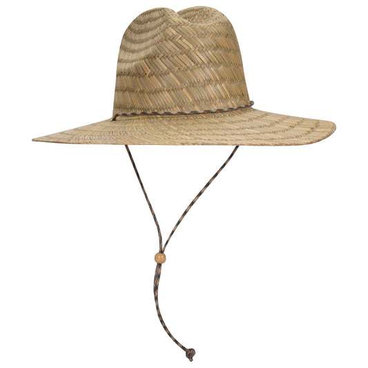 Straw Lifeguard Hat with Adjustable Cord