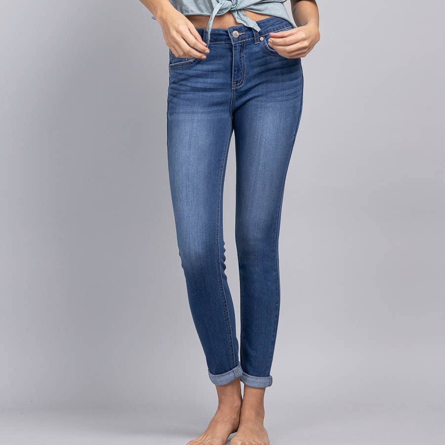 Push Up Ankle Skinny Jeans