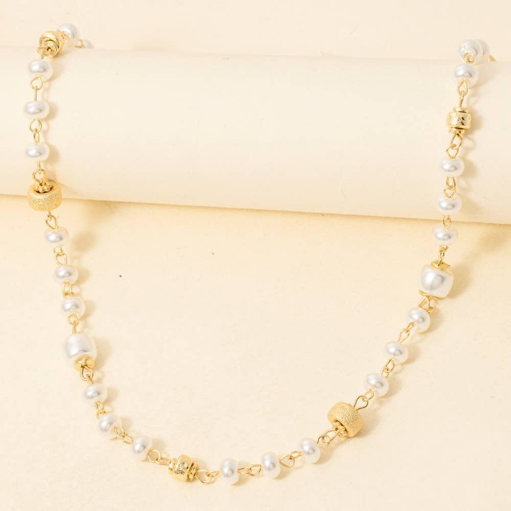 Assorted Beaded Long Chain Necklace