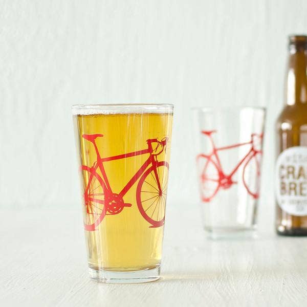 Bicycle Pint Glasses