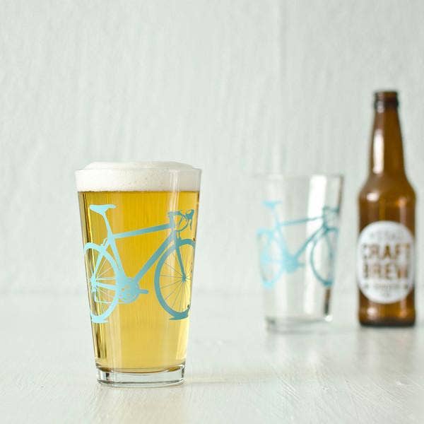 Bicycle Pint Glasses