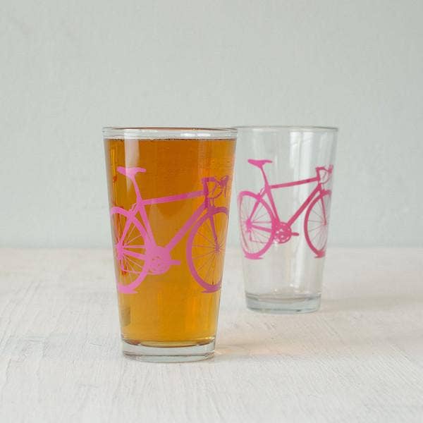 Bicycle Pint Glasses