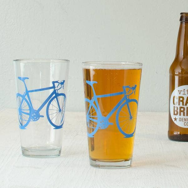 Bicycle Pint Glasses