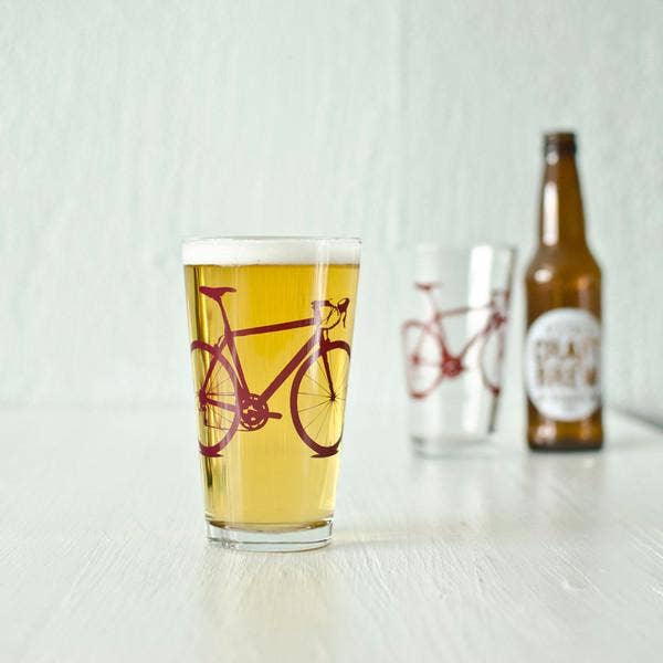 Bicycle Pint Glasses