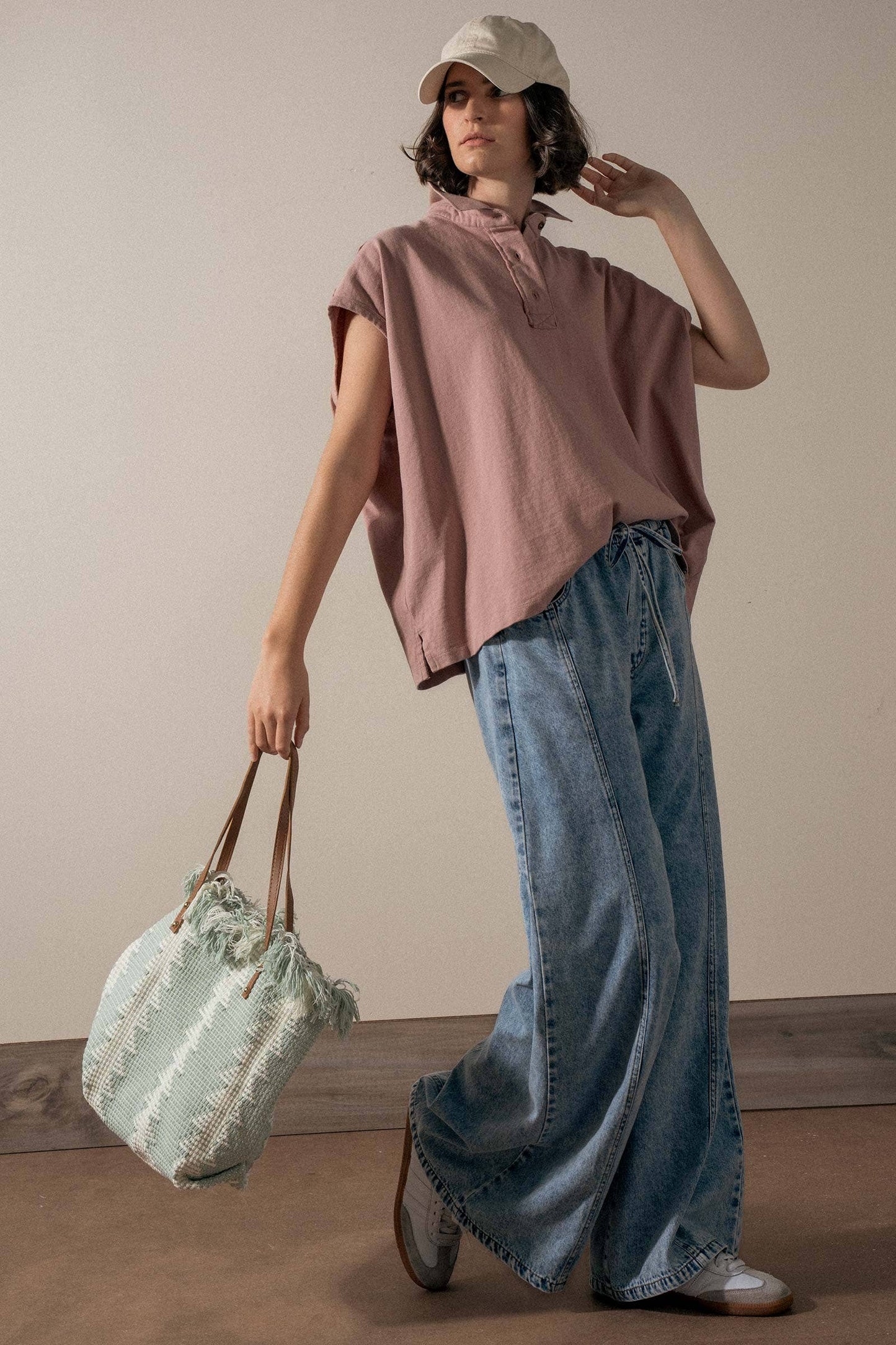 Geometric Fringe Tote Bag