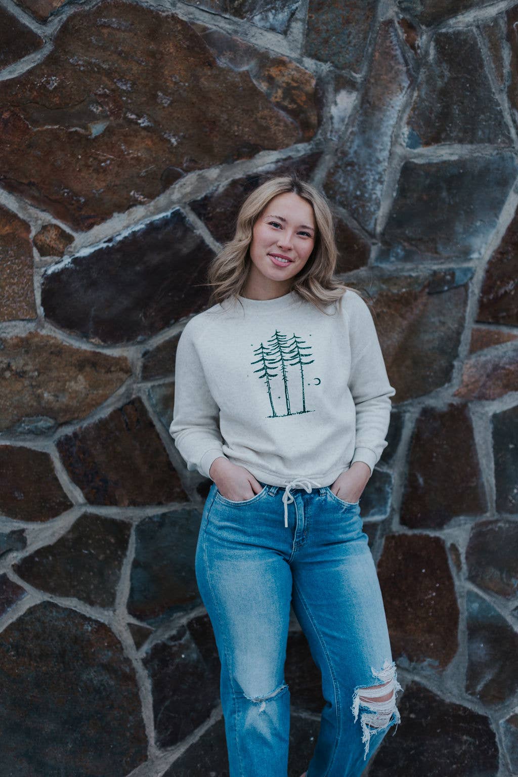 Three Trees Ladies Boxy Fleece