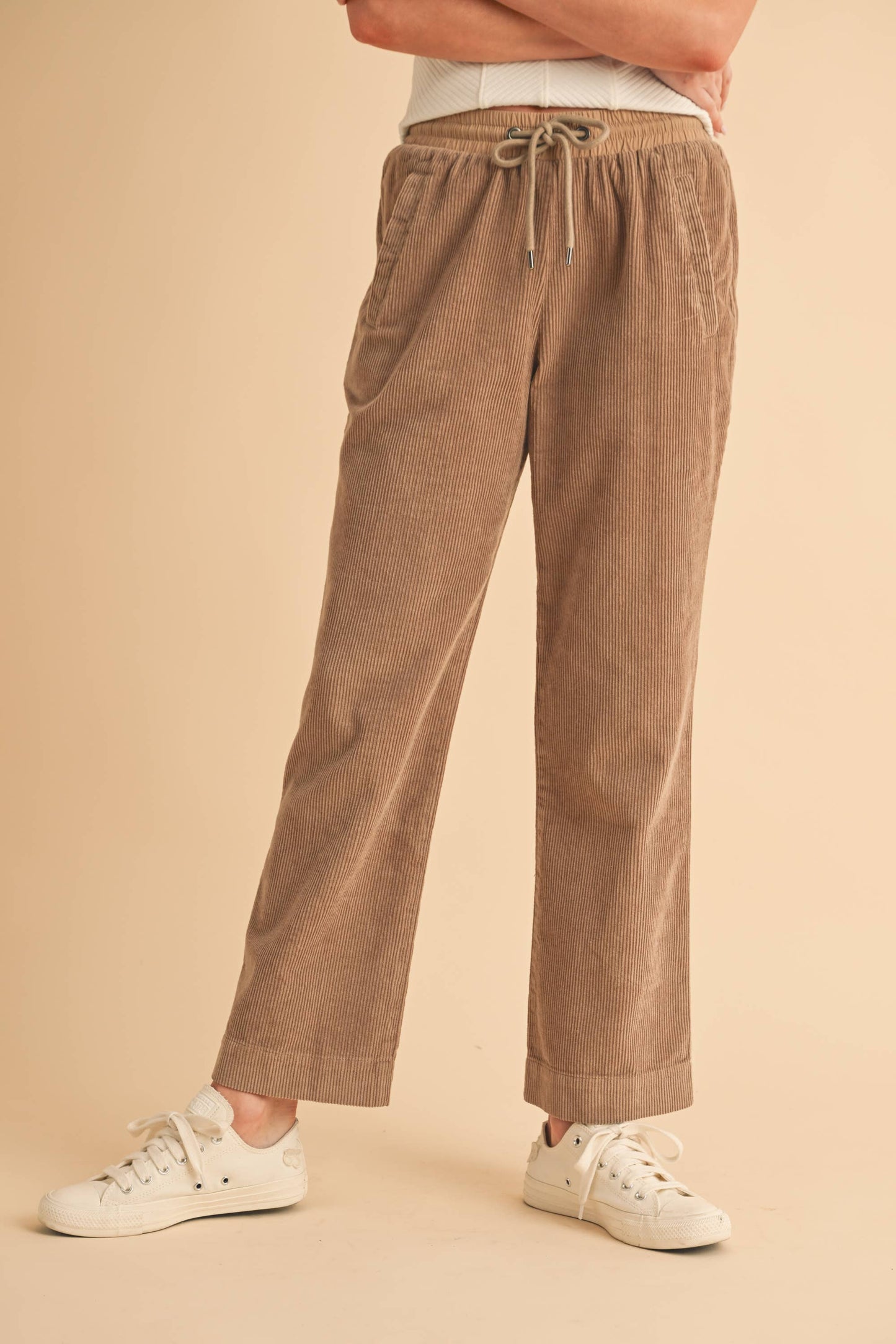 Corduroy Drawstring Pants