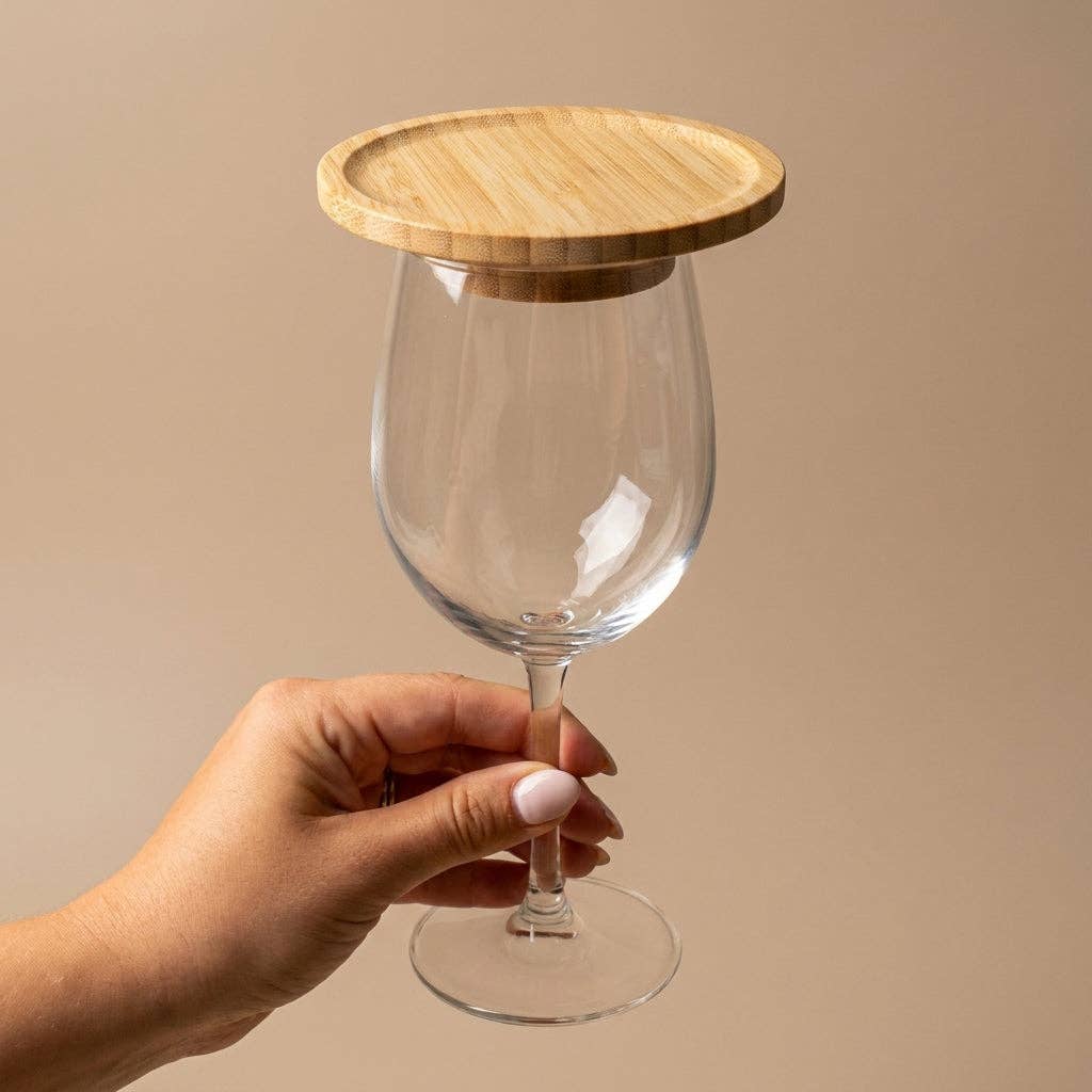 Bamboo Wine Glass Charcuterie Topper