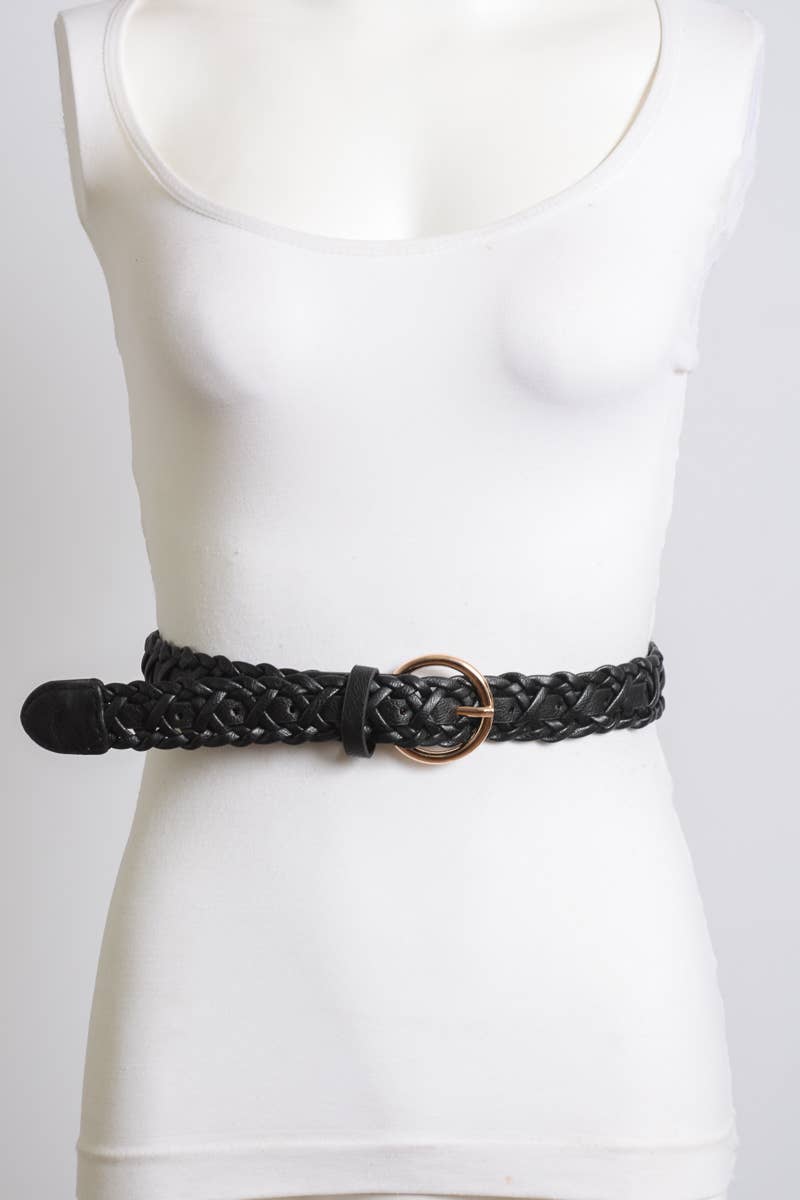 Double Braided Belt with Buckle - High Sell Through