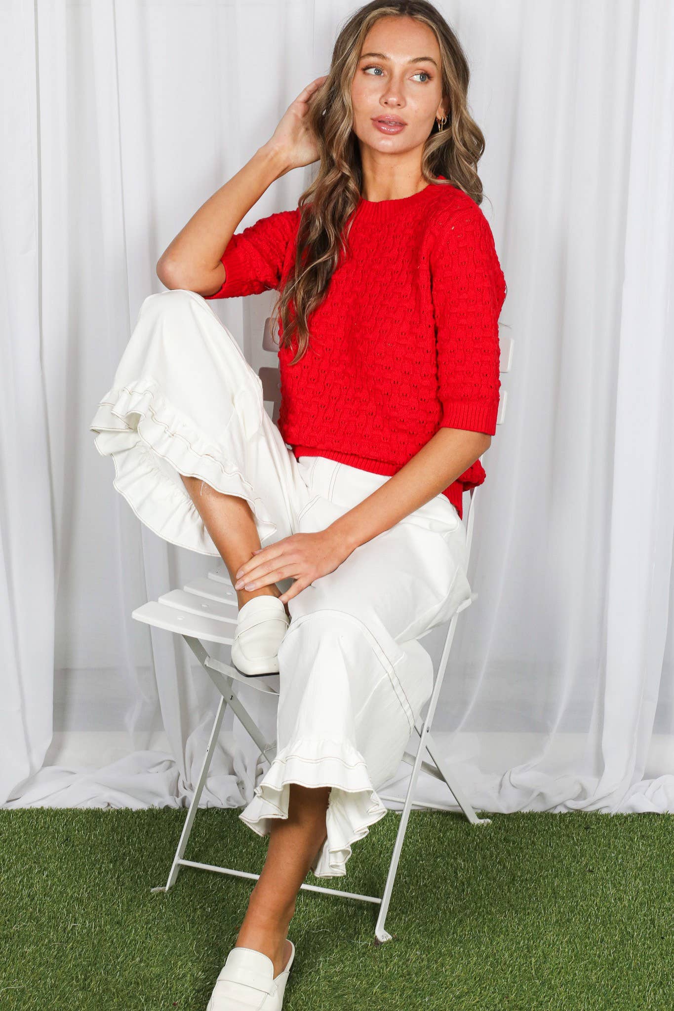 Crochet Knit Sweater