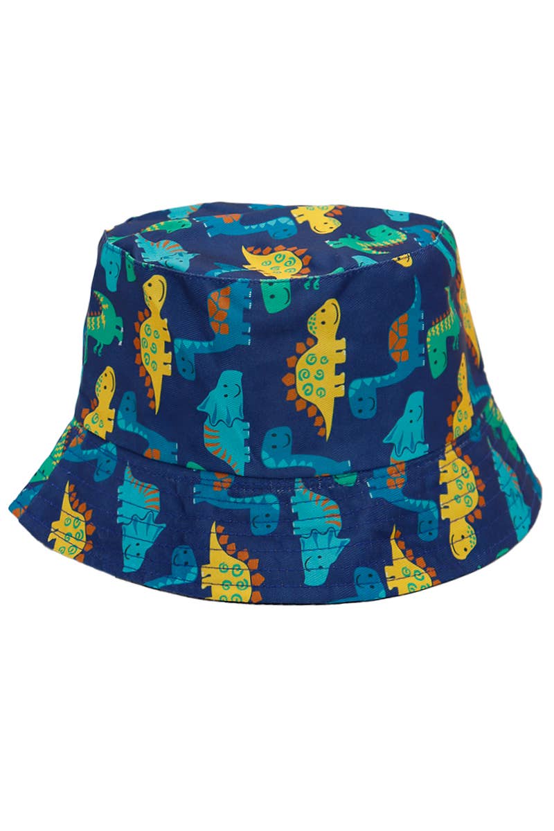 Kids Dinosaur Land Polyester Bucket Hat