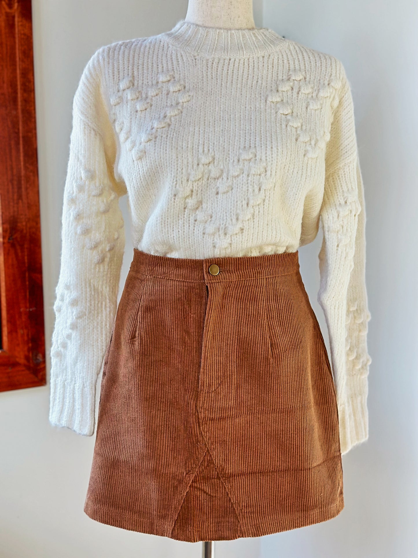 Corduroy Mini Skirt