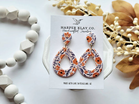 The Embossed Teardrop Set Earrings