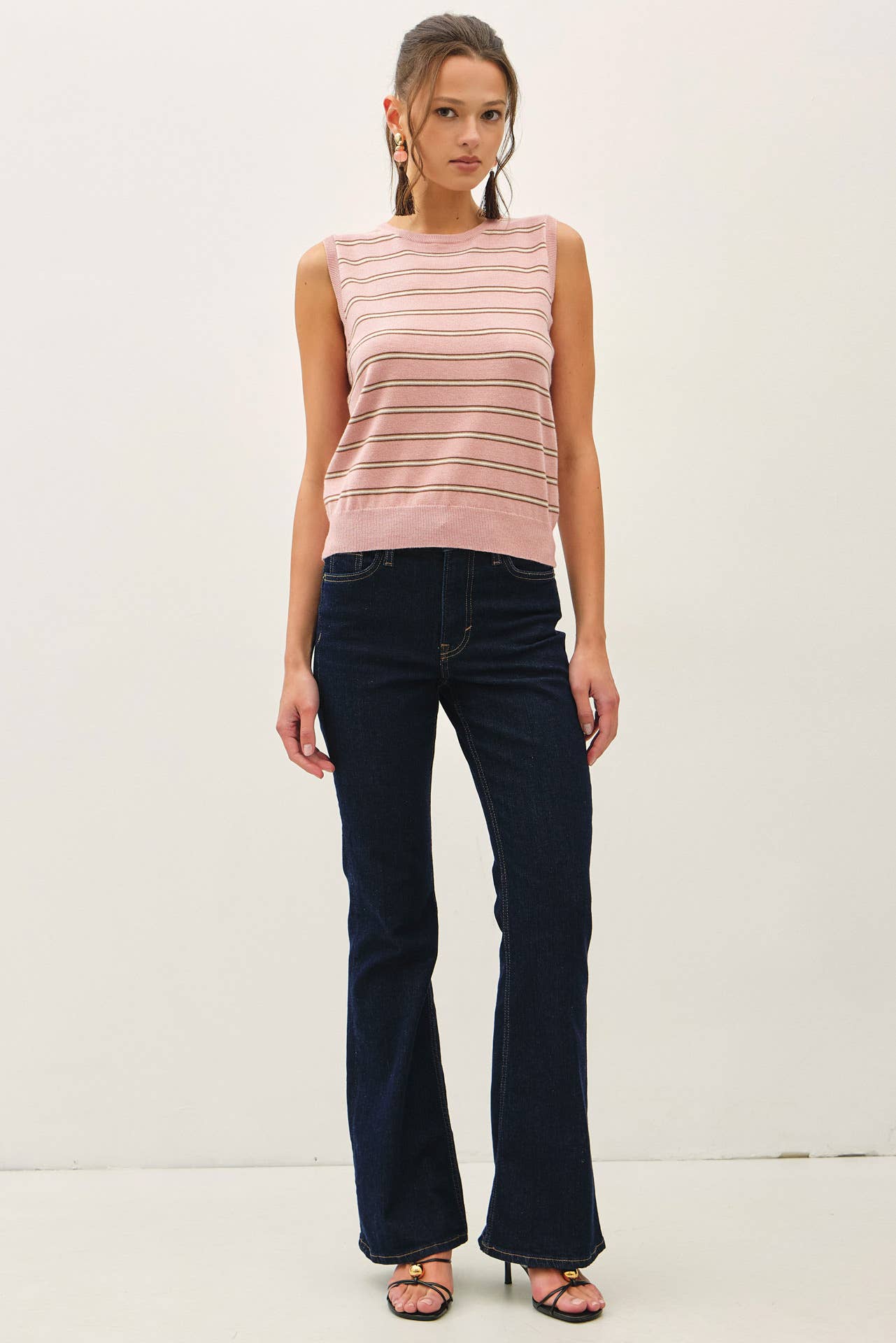 Scottie Multi Steiped Sweater Tank