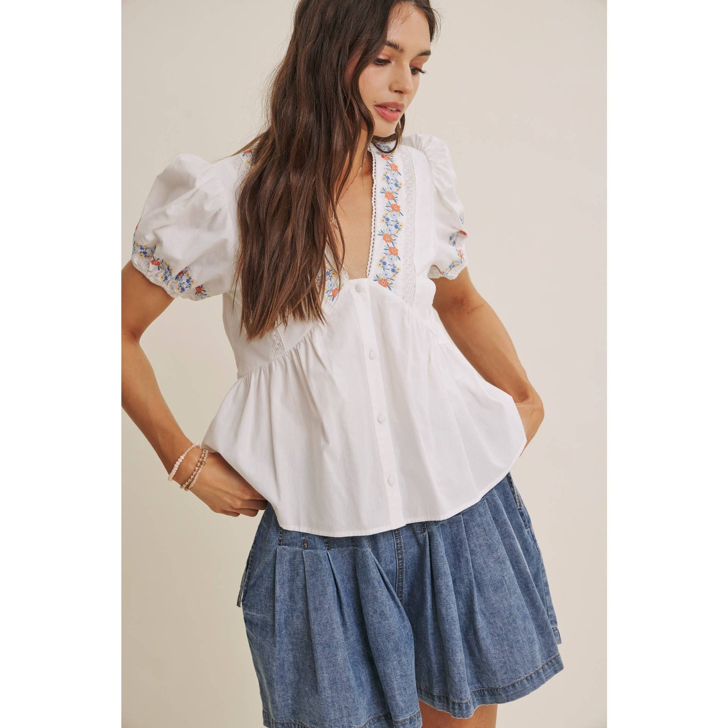 Wildflower Embroidered Blouse