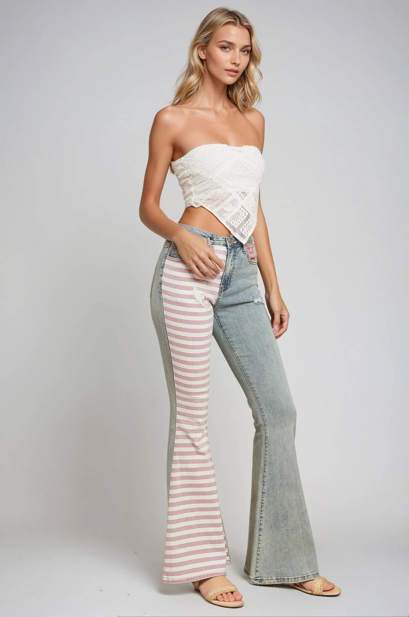 Flag Bellbottom Jeans