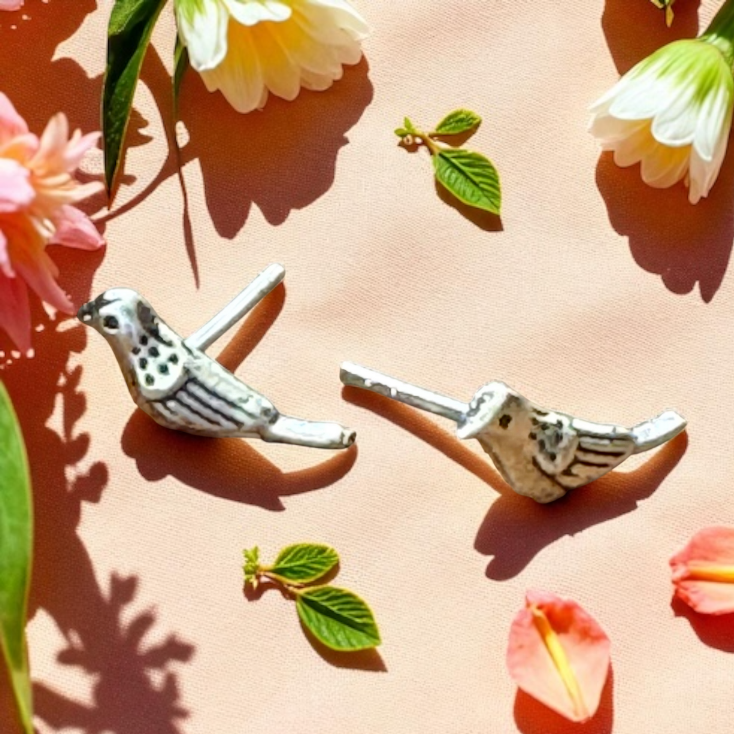 Free Spirit bird stud earrings
