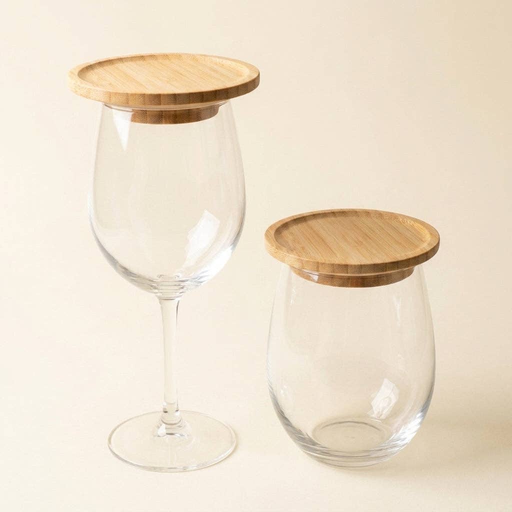 Bamboo Wine Glass Charcuterie Topper