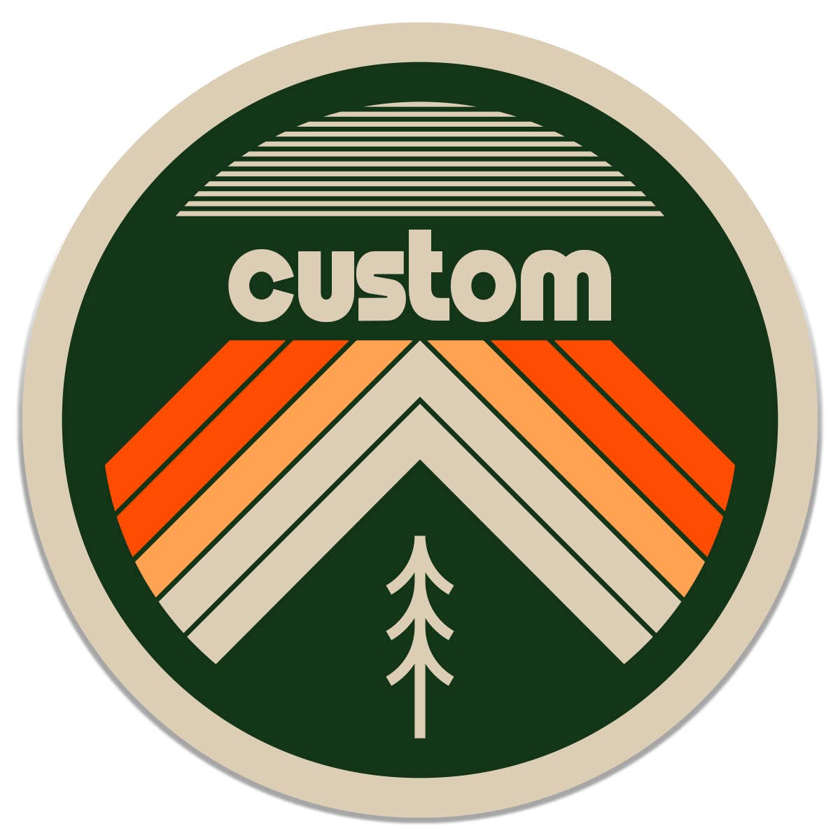 Custom Forest Sticker Outdoor Travel Souvenir Decal