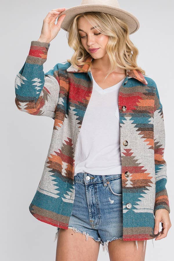 Aztec Contrast Jacket