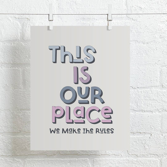 Taylor Swift | Lover song lyric music wall art print