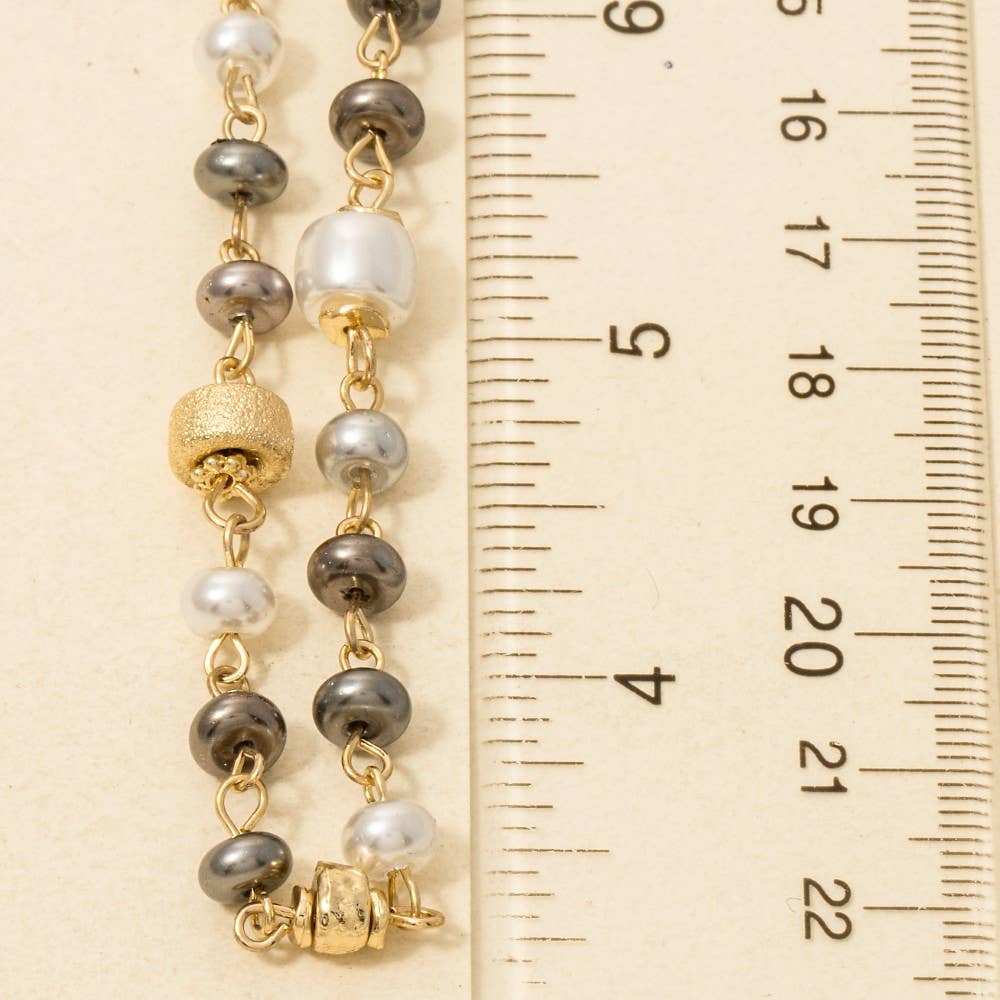 Assorted Beaded Long Chain Necklace