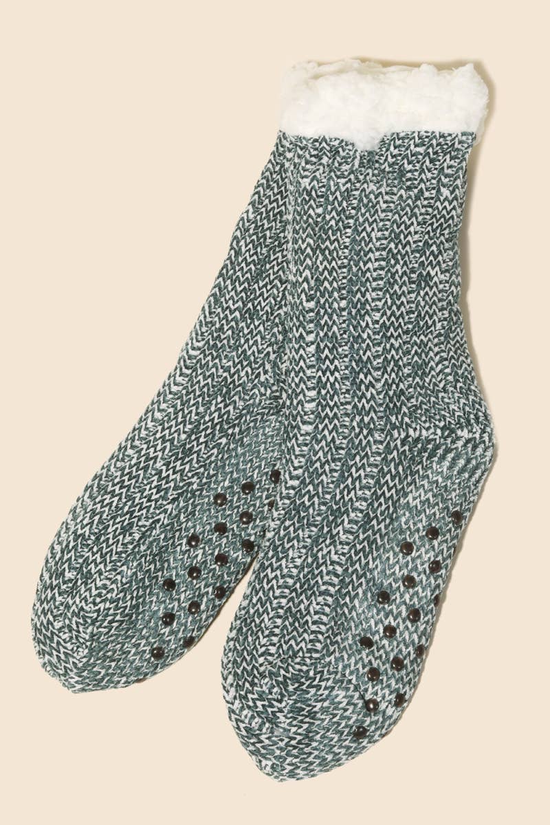 Crochet Knit Winter Socks