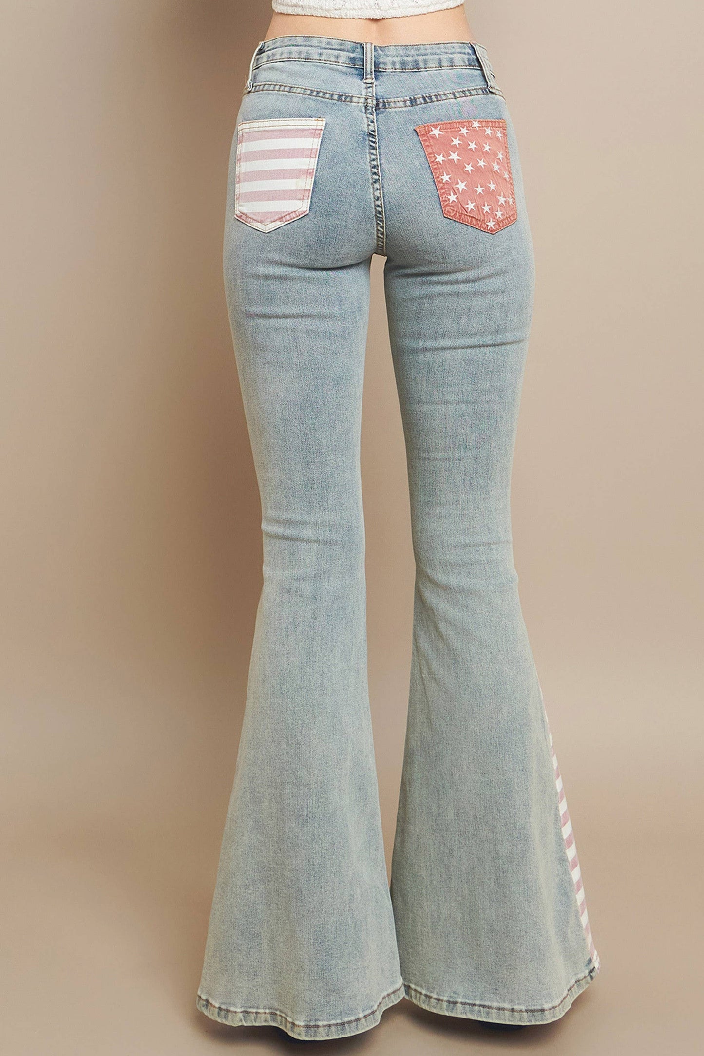 Flag Bellbottom Jeans