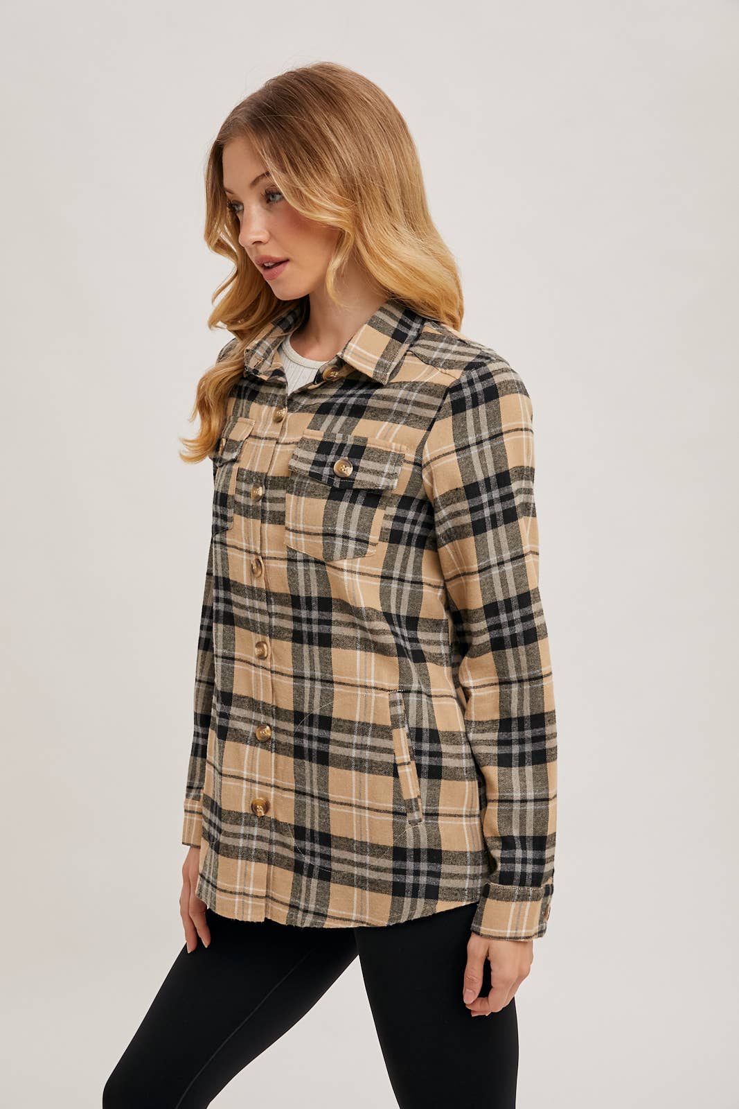 FLANNEL PLAID SHACKET