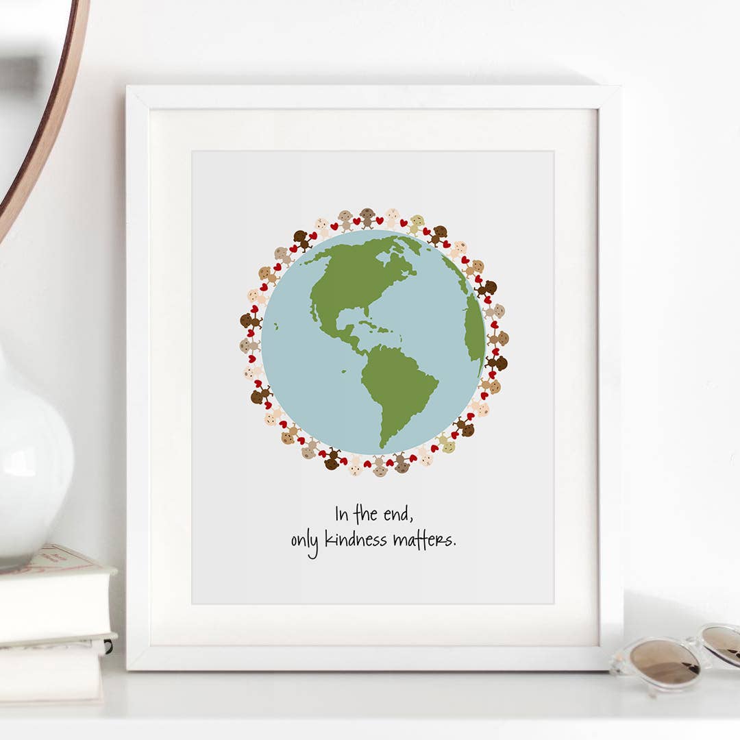 Jewel | Hands modern nursery song lyric music wall art