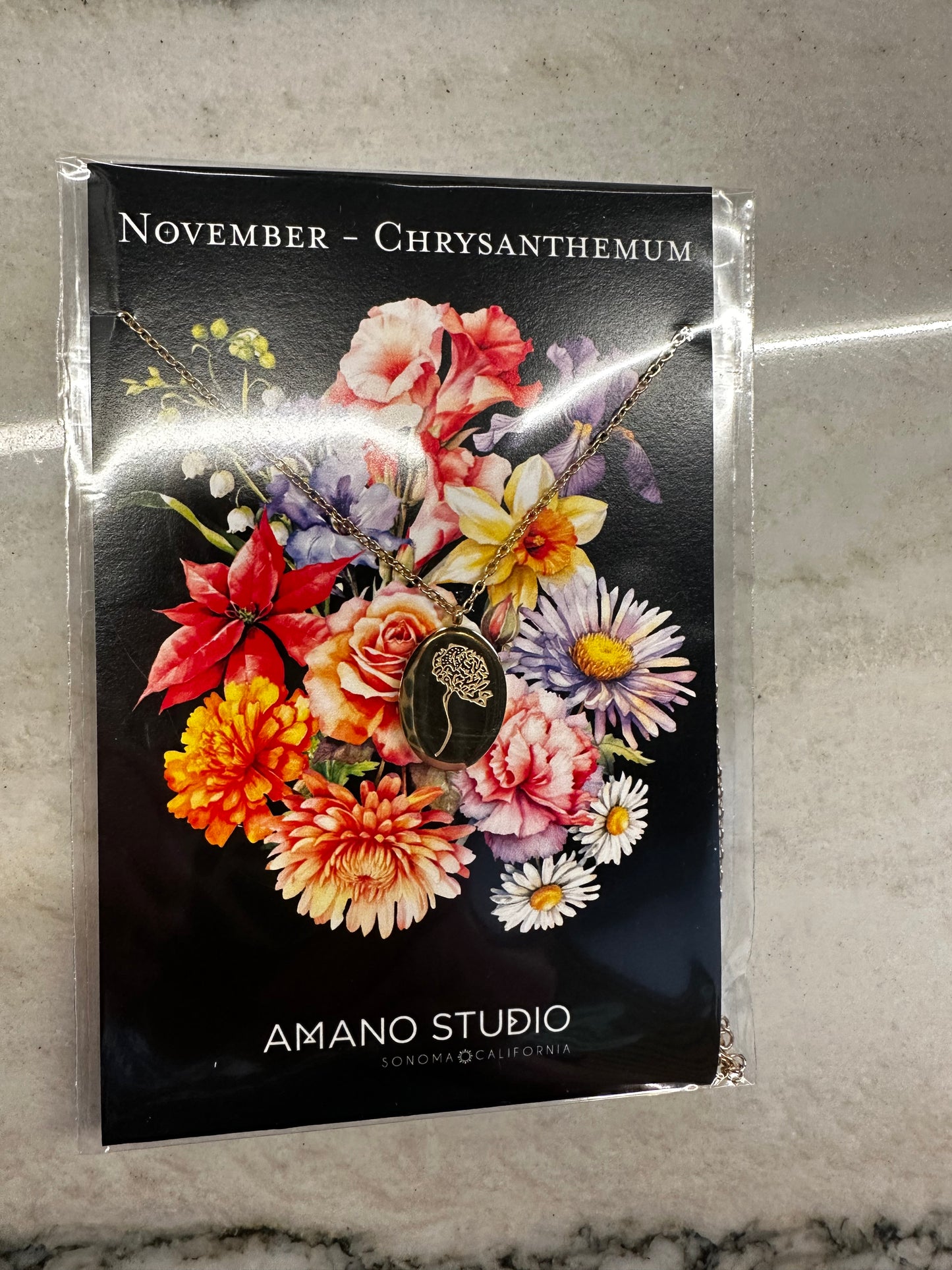 Birth Flower Necklace
