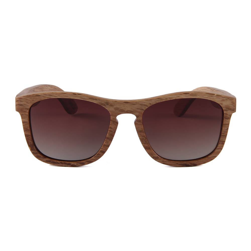 Real Zebra All Wood Jacks Sunglasses by WUDN