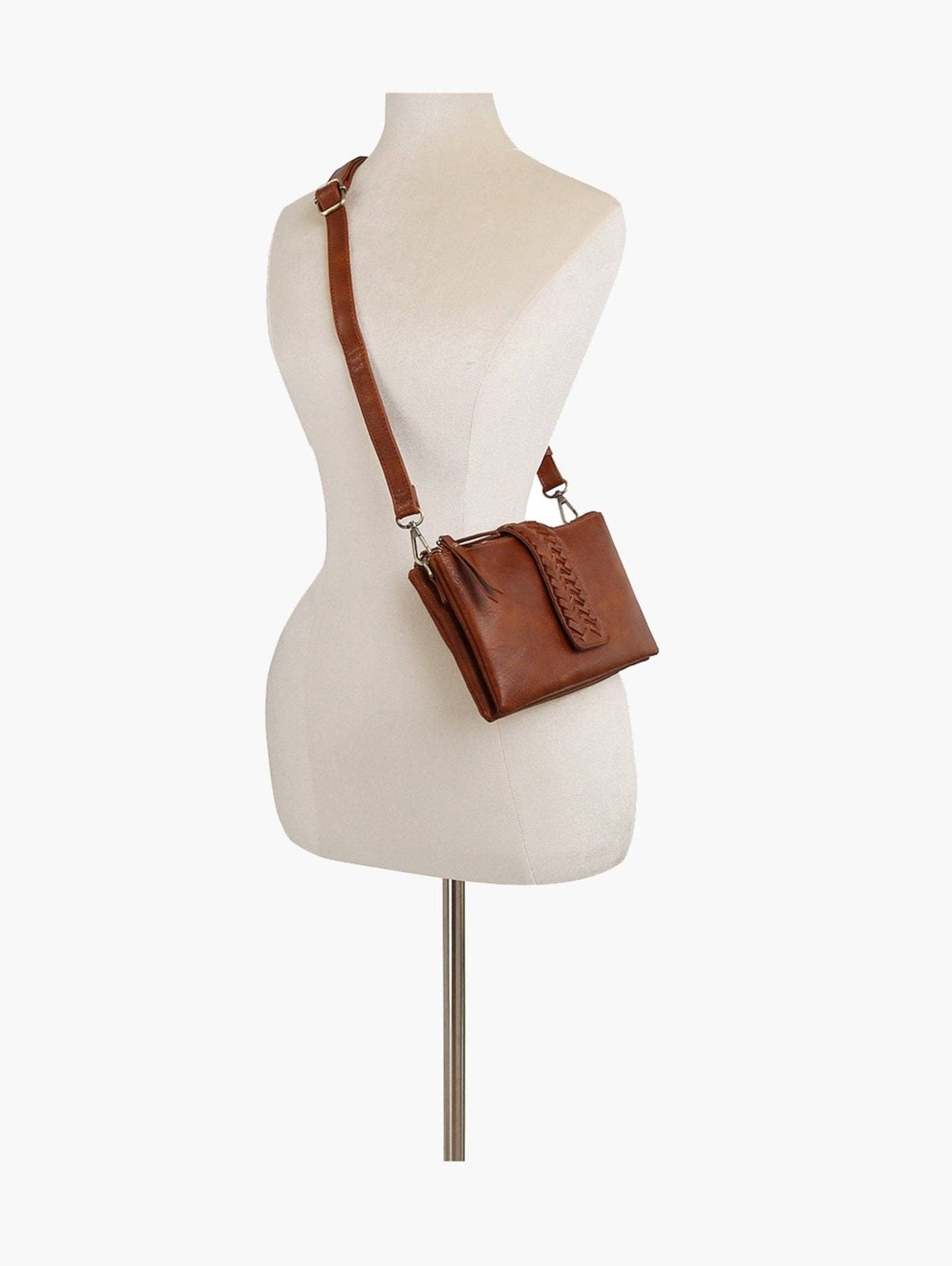 Two-Compartment Crossbody Bag