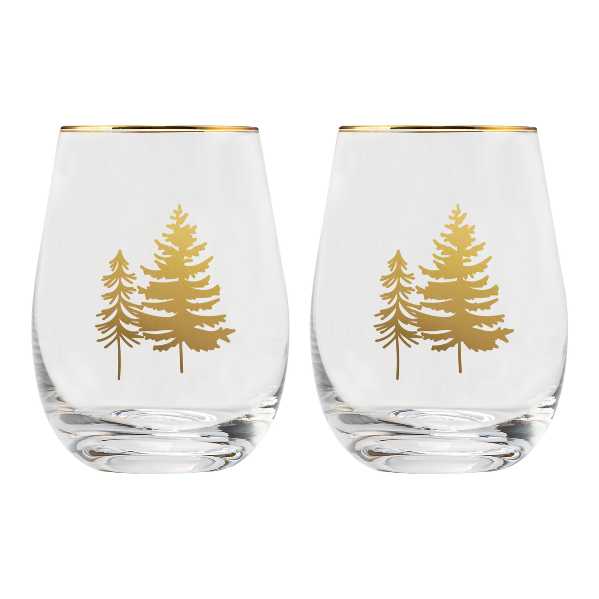 Trees Stemless Wine Glasses