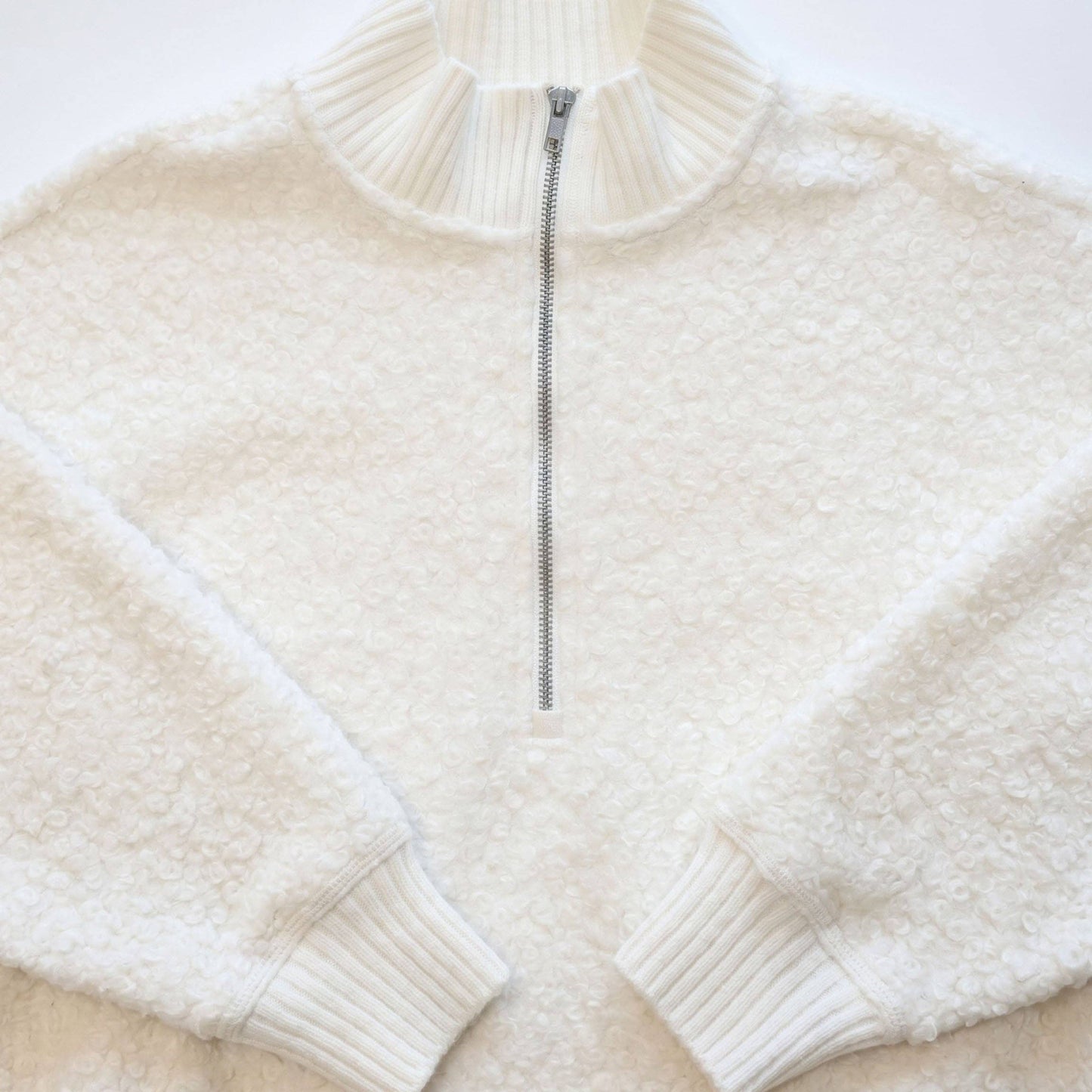 Women's Magnolia Bouclé Quarter Zip Pullover