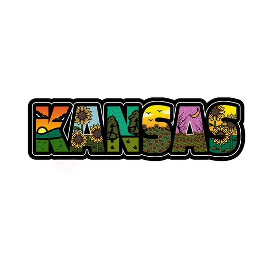 Kansas 3D Bubble Sticker