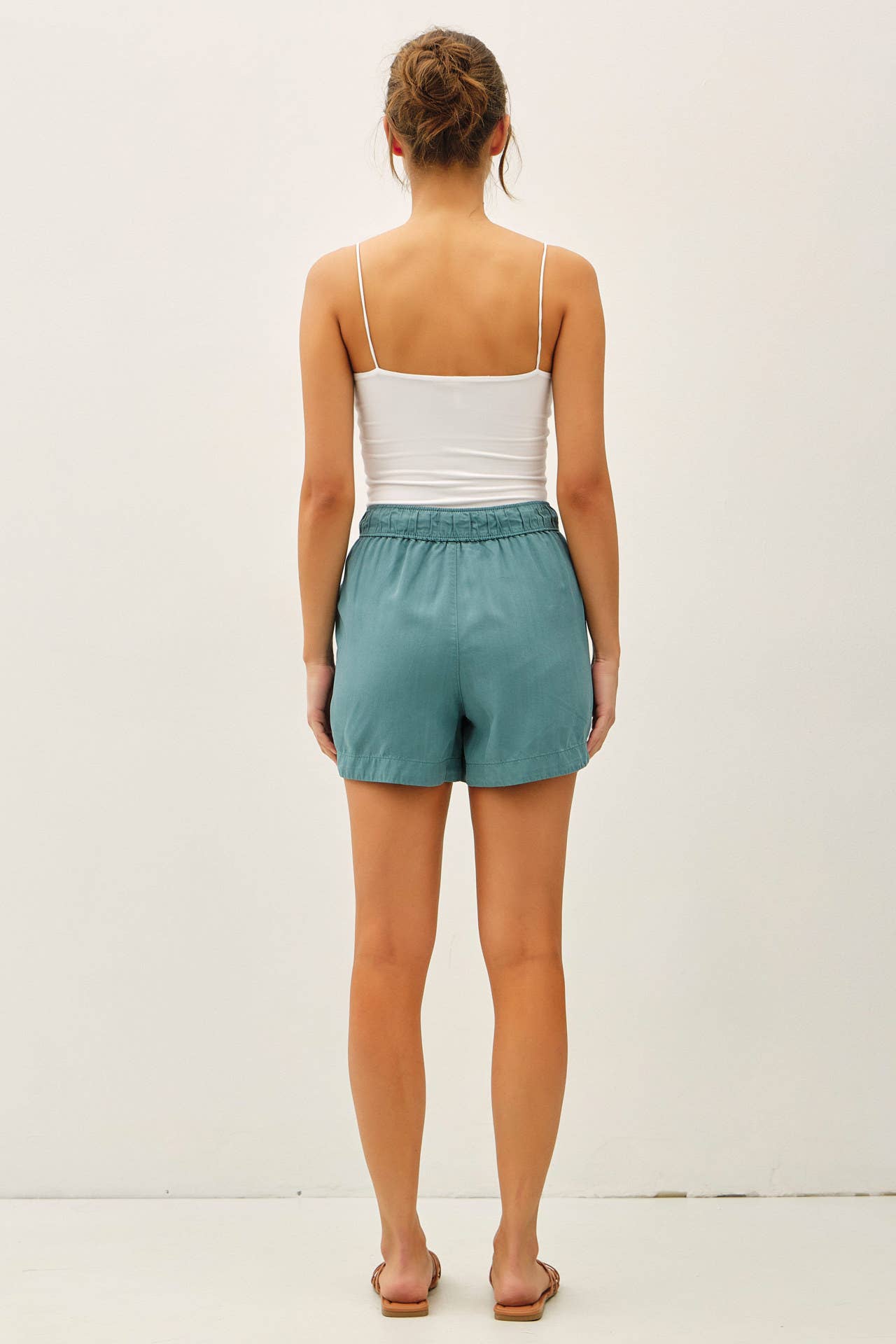 High Rise Tie Shorts
