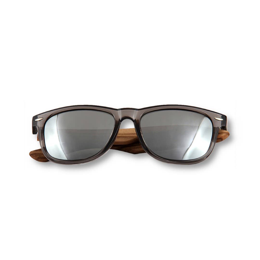 Real Wood Sunglasses - Grey Zebra Wood Wanderers