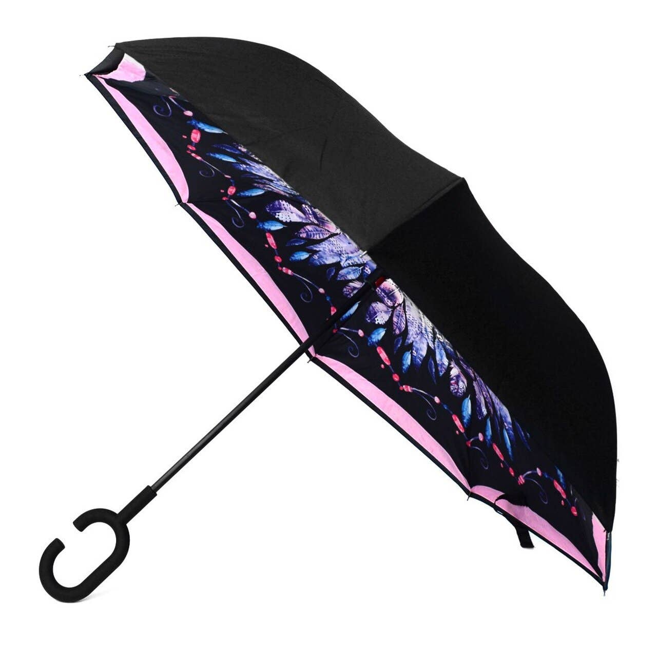 Feather Double Layer Inverted Umbrella