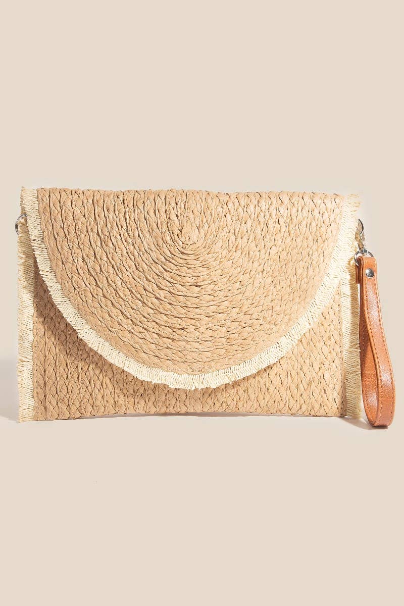 Braided Round Envelope Clutch