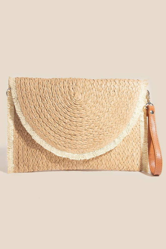 Braided Round Envelope Clutch