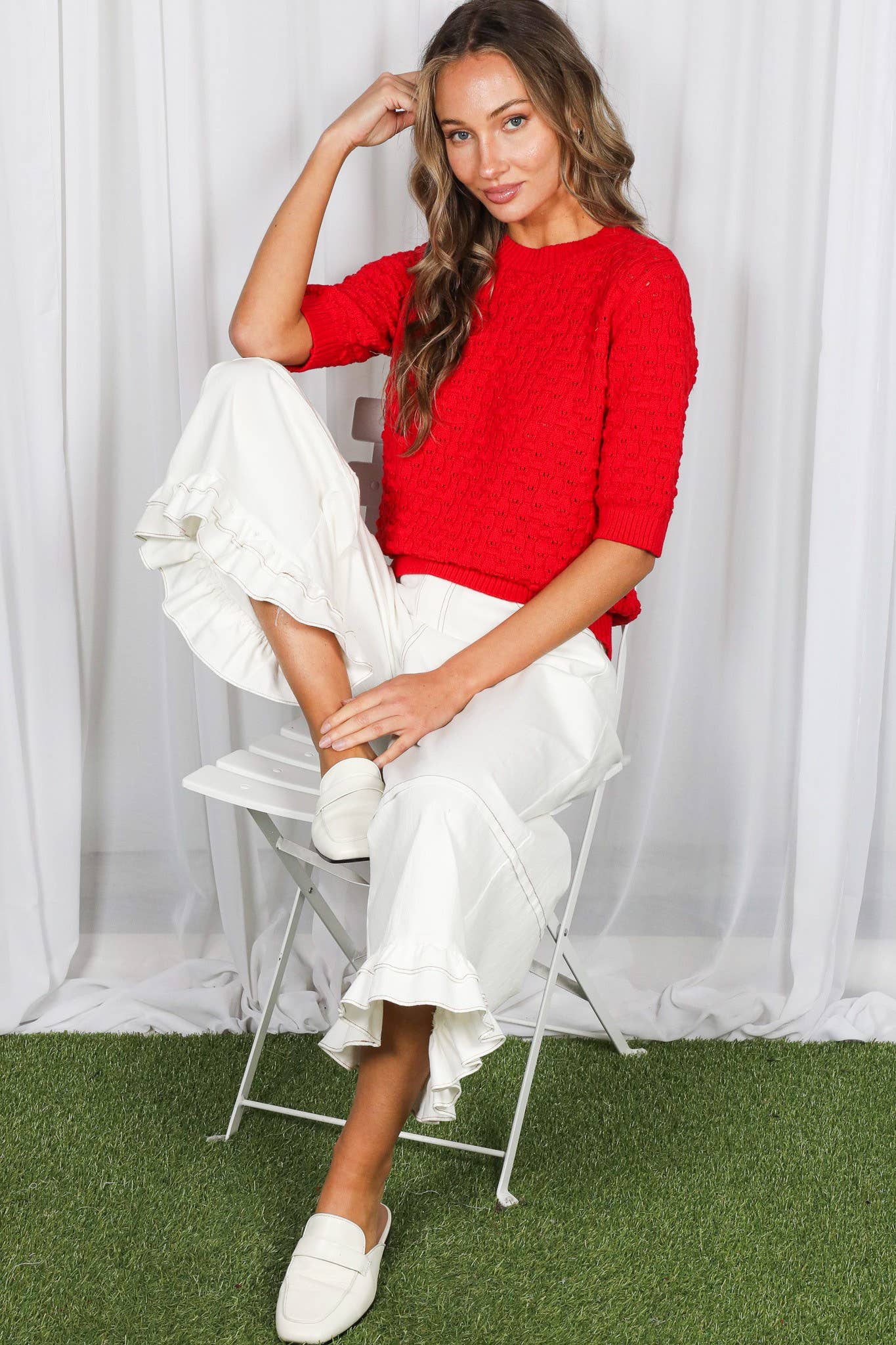 Crochet Knit Sweater