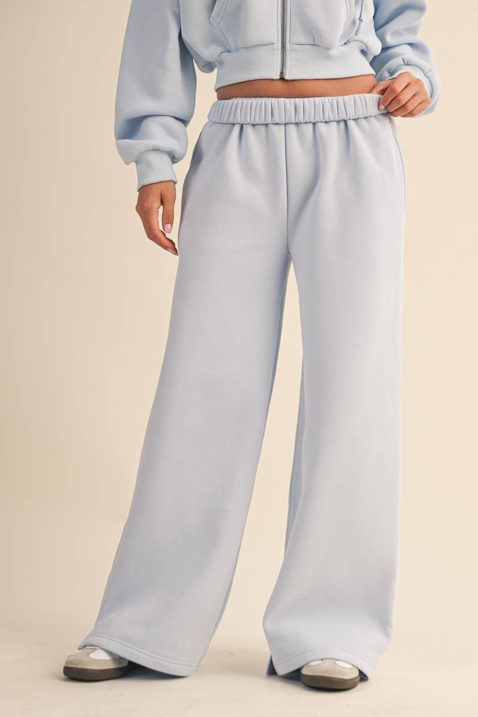 Fleece Wide Leg Sweatpants