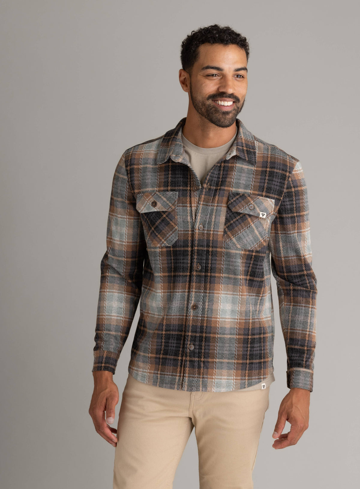 Men's Lichen Stretch Flannel Button Down