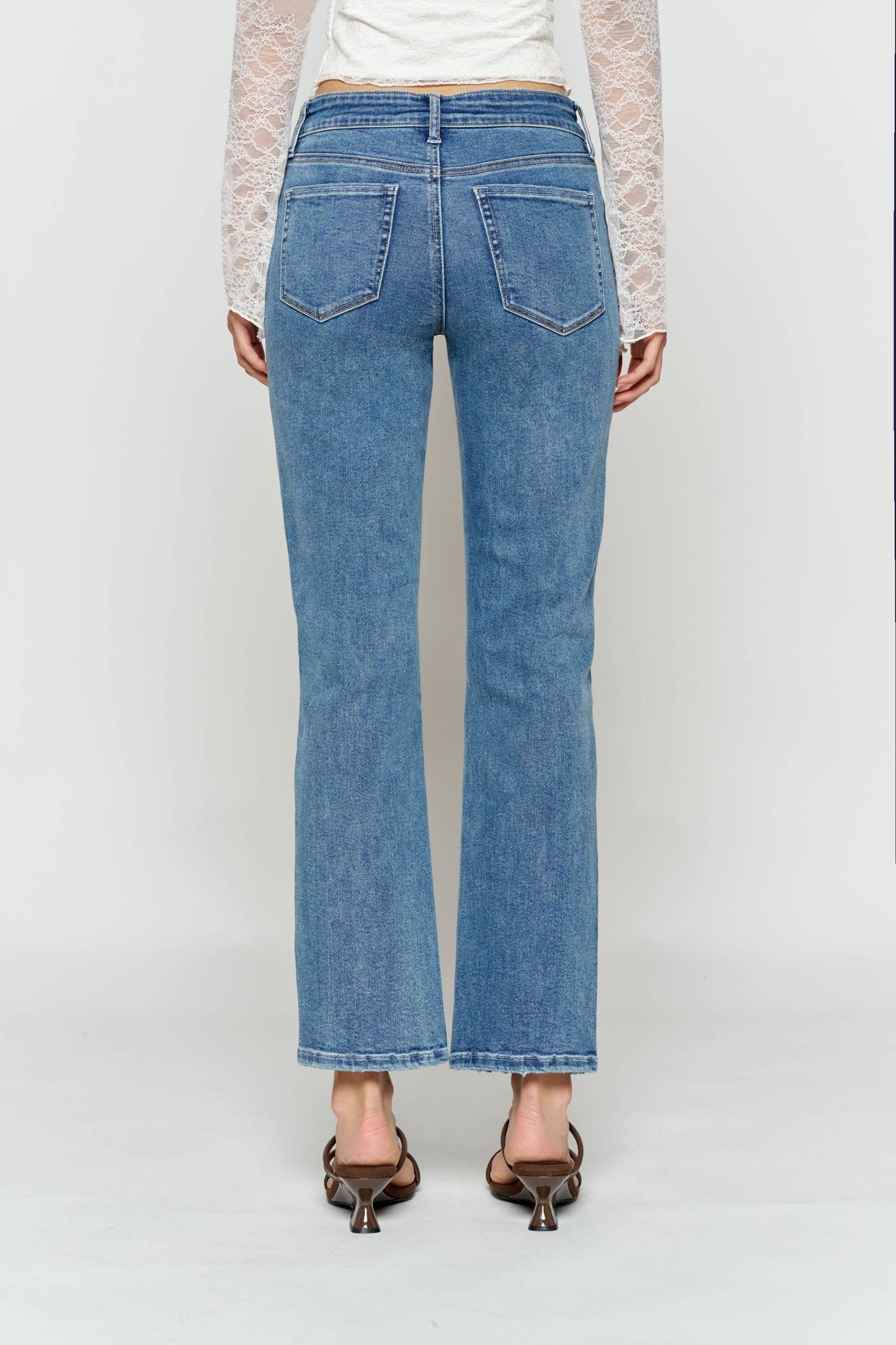 OPEN PACK High Rise Straight Jeans WEP3733