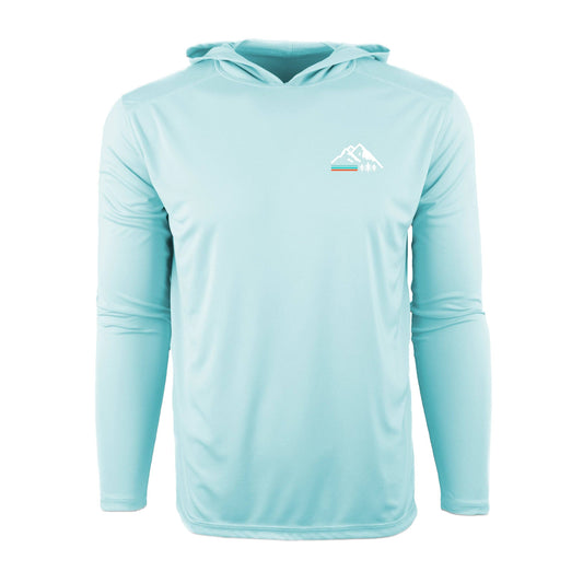 Retro Mountain Solar Shield Performance Hoodie